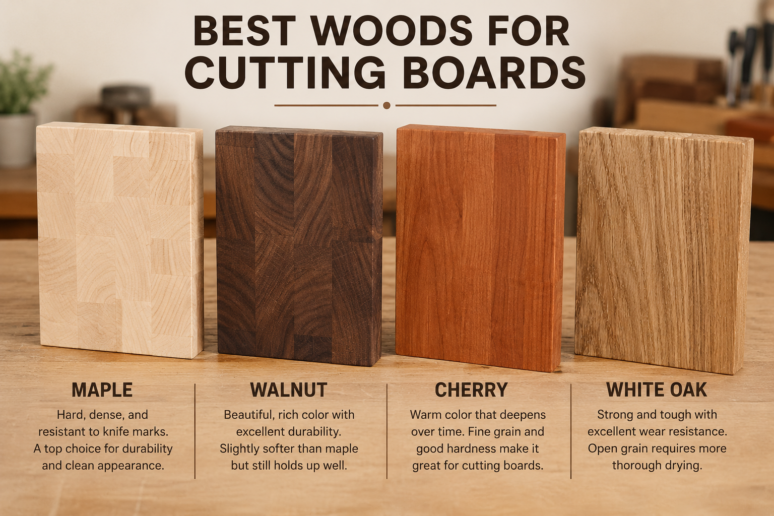 Hardwood boards for cutting board making